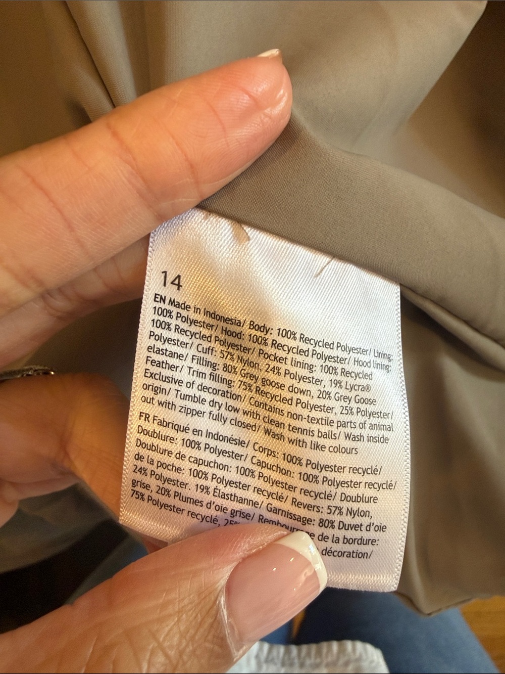 Lululemon wunder puff 600 size 14 - Picture 11 of 17